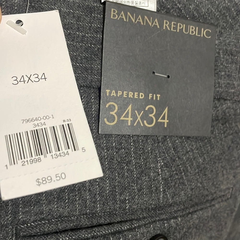 Banana republic NWT tapered fit pant New with tags